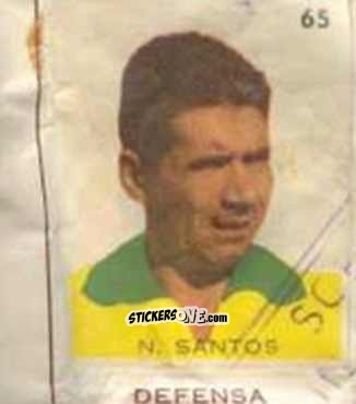 Cromo N. Santos - Campeonato Mundial de Futbol 1962
 n. 65 - Caramelos