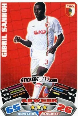 Cromo Gibril Sankoh - German Football Bundesliga 2012-2013. Match Attax - Topps