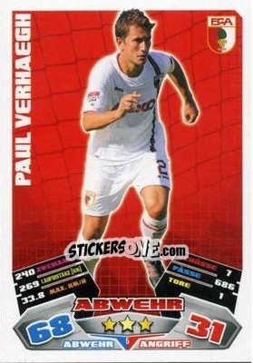 Figurina Paul Verhaegh - German Football Bundesliga 2012-2013. Match Attax - Topps