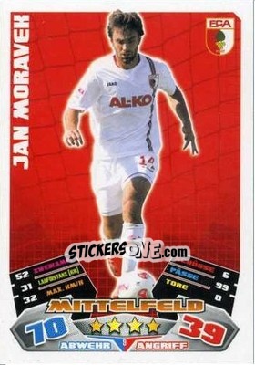 Cromo Jan Moravek - German Football Bundesliga 2012-2013. Match Attax - Topps