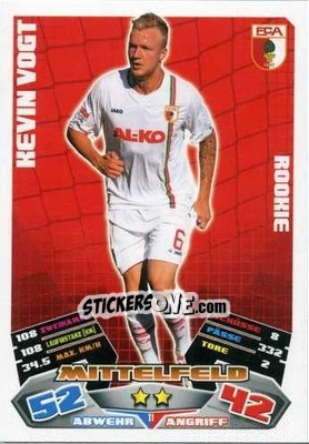 Sticker Kevin Vogt - German Football Bundesliga 2012-2013. Match Attax n. 11 - Topps