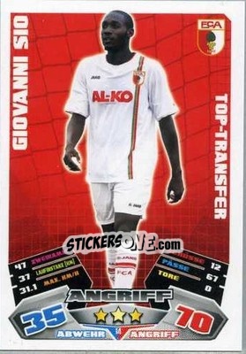 Sticker Giovanni Sio - German Football Bundesliga 2012-2013. Match Attax - Topps