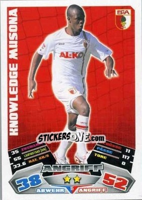 Sticker Knowledge Musona - German Football Bundesliga 2012-2013. Match Attax - Topps