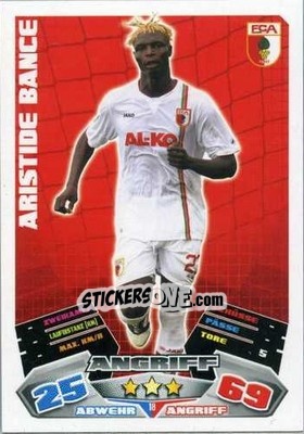 Sticker Aristide Bance - German Football Bundesliga 2012-2013. Match Attax - Topps