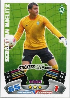 Sticker Sebastian Mielitz - German Football Bundesliga 2012-2013. Match Attax - Topps