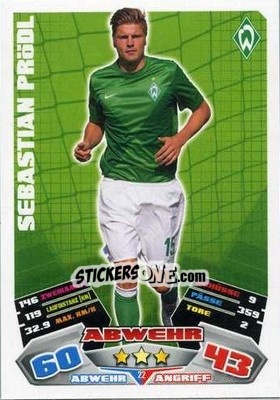 Sticker Sebastian Prödl - German Football Bundesliga 2012-2013. Match Attax - Topps