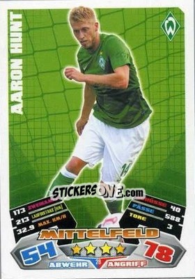 Cromo Aaron Hunt - German Football Bundesliga 2012-2013. Match Attax - Topps