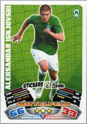 Figurina Aleksandar Ignjovski - German Football Bundesliga 2012-2013. Match Attax - Topps