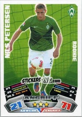 Sticker Nils Petersen - German Football Bundesliga 2012-2013. Match Attax n. 35 - Topps