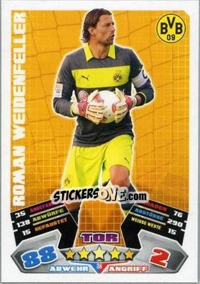 Cromo Roman Weidenfeller - German Football Bundesliga 2012-2013. Match Attax - Topps