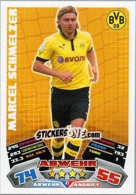 Figurina Marcel Schmelzer - German Football Bundesliga 2012-2013. Match Attax - Topps