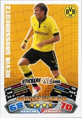 Sticker Kevin Großkreutz - German Football Bundesliga 2012-2013. Match Attax - Topps