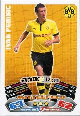 Sticker Ivan Perisic - German Football Bundesliga 2012-2013. Match Attax n. 48 - Topps