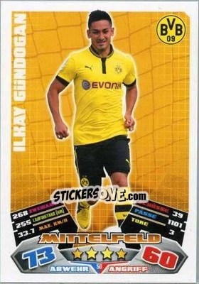 Sticker Ilkay Gündogan - German Football Bundesliga 2012-2013. Match Attax n. 50 - Topps
