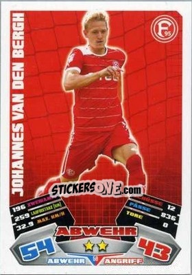 Sticker Johannes van den Bergh - German Football Bundesliga 2012-2013. Match Attax - Topps