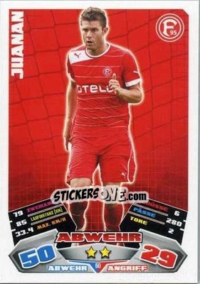 Sticker Juanan - German Football Bundesliga 2012-2013. Match Attax - Topps