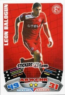 Sticker Leon Balogun - German Football Bundesliga 2012-2013. Match Attax n. 62 - Topps