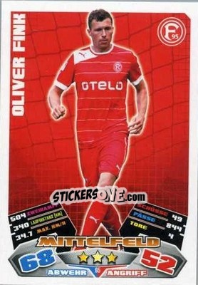 Sticker Oliver Fink - German Football Bundesliga 2012-2013. Match Attax - Topps