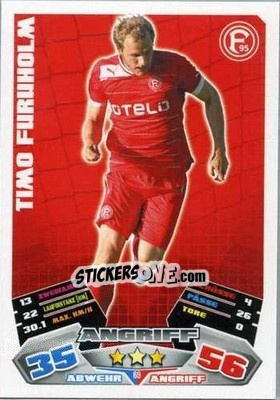 Sticker Timo Furuholm - German Football Bundesliga 2012-2013. Match Attax - Topps