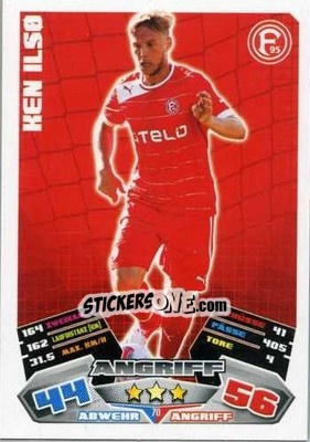 Sticker Ken Ilsø - German Football Bundesliga 2012-2013. Match Attax - Topps