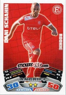 Sticker Dani Schahin - German Football Bundesliga 2012-2013. Match Attax - Topps