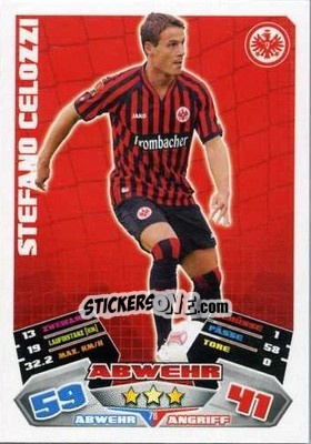 Sticker Stefano Celozzi - German Football Bundesliga 2012-2013. Match Attax n. 76 - Topps