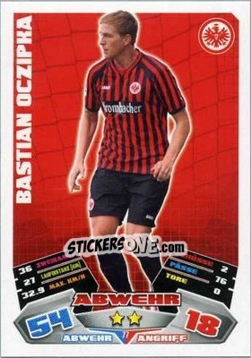 Sticker Bastian Oczipka - German Football Bundesliga 2012-2013. Match Attax - Topps