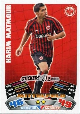 Sticker Karim Matmour - German Football Bundesliga 2012-2013. Match Attax - Topps