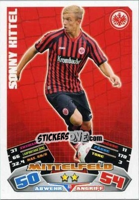 Sticker Sonny Kittel - German Football Bundesliga 2012-2013. Match Attax n. 89 - Topps