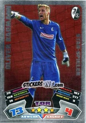 Sticker Oliver Baumann - German Football Bundesliga 2012-2013. Match Attax - Topps