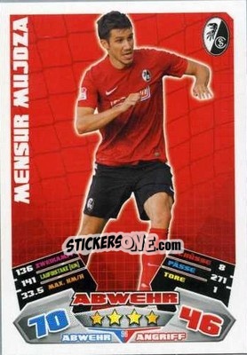 Sticker Mensur Mujdza - German Football Bundesliga 2012-2013. Match Attax - Topps