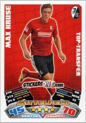 Sticker Max Kruse - German Football Bundesliga 2012-2013. Match Attax - Topps