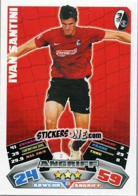 Sticker Ivan Santini - German Football Bundesliga 2012-2013. Match Attax - Topps