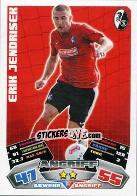 Cromo Erik Jendrisek - German Football Bundesliga 2012-2013. Match Attax - Topps