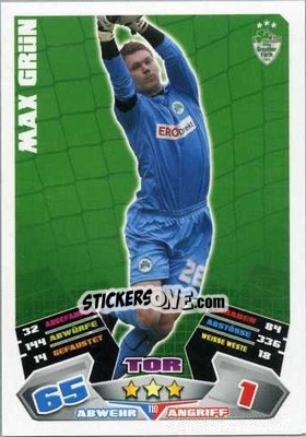 Cromo Max Grün - German Football Bundesliga 2012-2013. Match Attax - Topps