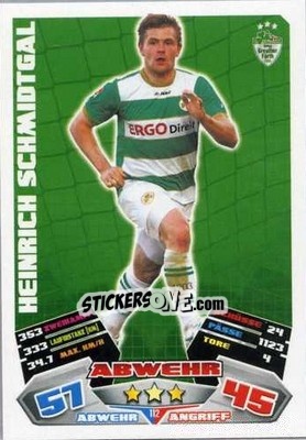 Sticker Heinrich Schmidtgal - German Football Bundesliga 2012-2013. Match Attax - Topps