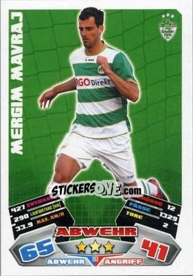 Sticker Mergim Mavraj - German Football Bundesliga 2012-2013. Match Attax - Topps