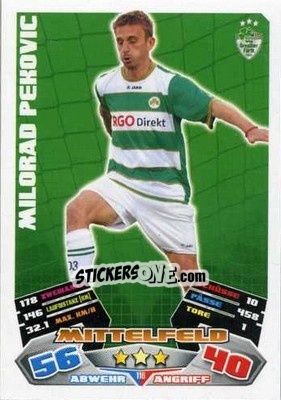 Sticker Milorad Pekovic - German Football Bundesliga 2012-2013. Match Attax - Topps