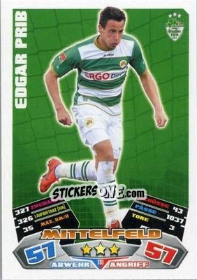 Figurina Edgar Prib - German Football Bundesliga 2012-2013. Match Attax - Topps