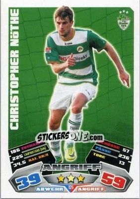 Figurina Christopher Nöthe - German Football Bundesliga 2012-2013. Match Attax - Topps