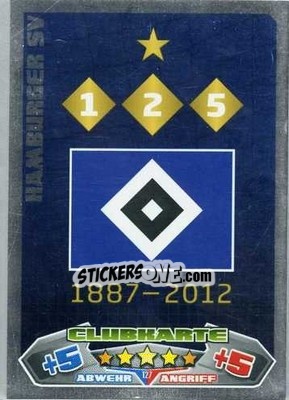 Sticker Club Logo - German Football Bundesliga 2012-2013. Match Attax n. 127 - Topps