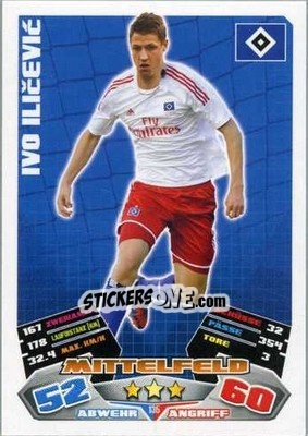 Sticker Ivo Ilicevic - German Football Bundesliga 2012-2013. Match Attax - Topps