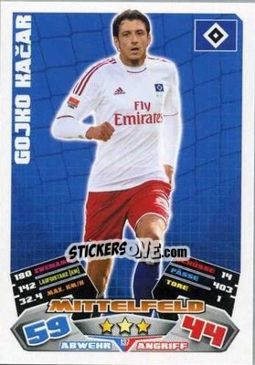 Sticker Gojko Kacar - German Football Bundesliga 2012-2013. Match Attax - Topps