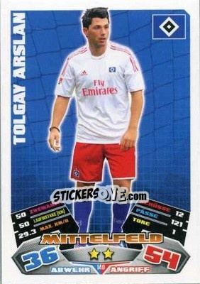 Cromo Tolgay Arslan - German Football Bundesliga 2012-2013. Match Attax - Topps