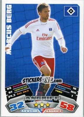 Sticker Marcus Berg - German Football Bundesliga 2012-2013. Match Attax n. 141 - Topps