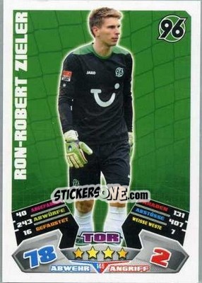 Sticker Ron-Robert Zieler - German Football Bundesliga 2012-2013. Match Attax - Topps