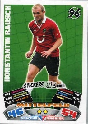 Sticker Konstantin Rausch - German Football Bundesliga 2012-2013. Match Attax - Topps