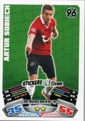 Sticker Artur Sobiech - German Football Bundesliga 2012-2013. Match Attax - Topps