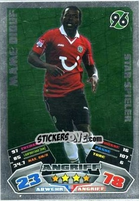 Sticker Mame Diouf - German Football Bundesliga 2012-2013. Match Attax n. 160 - Topps