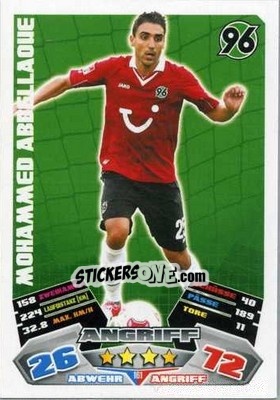 Figurina Mohammed Abdellaoue - German Football Bundesliga 2012-2013. Match Attax - Topps